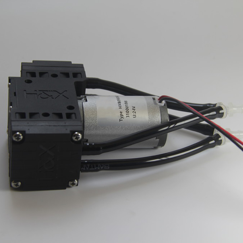 HXB05-DC -77kPa EPDM Diaphragm Micro Vacuum Pump Mini Air Pump 12 volt Miniature Air Sampling Pump 24V 8L/min