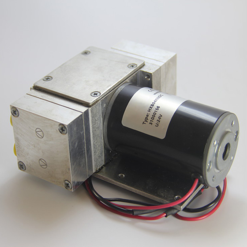 HXB04 12V/24V -99kPa 4L/min Miniature Diaphragm Vacuum Pump Small Air Pump 12 Volt Aluminum Alloy Head Custom-made