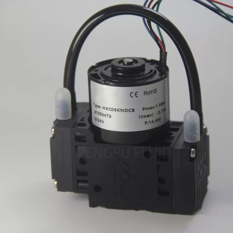 HXC05-DCB(S) Quiet Brushless Motor EPDM -95kPa Micro Vacuum Pump Corrosion Resistant Small Electrical Air Pump Diaphragm Pump